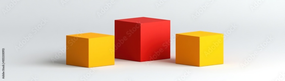 Aufkleber Colorful 3d bar graph representation in minimalist style for visual data analysis