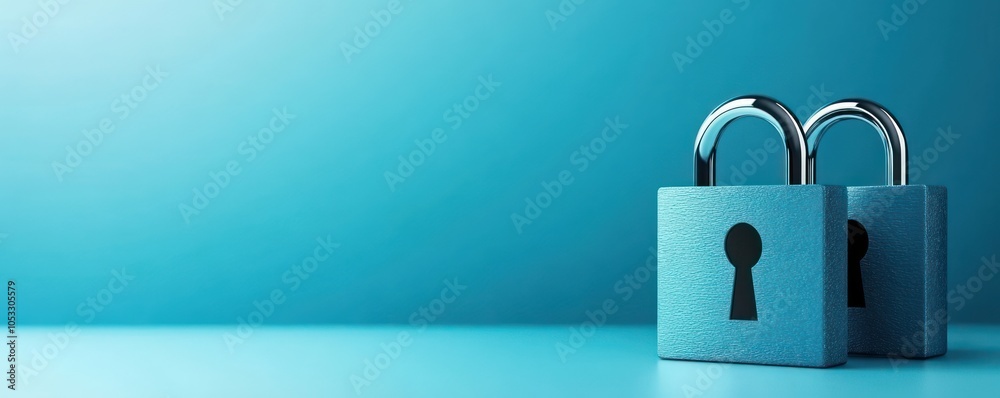 Poster exploring security the significance of padlocks in safeguarding our belongings and privacy