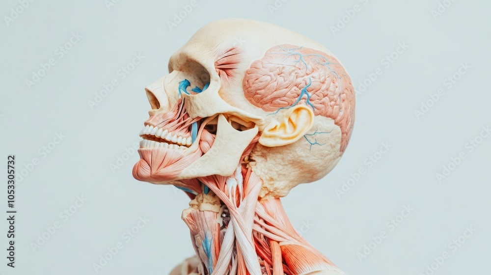 Poster an intricate study of human anatomy exploring the structures and functions of the human body in deta