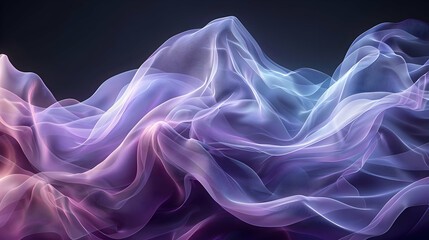 Fototapeta premium Abstract Background with Purple and Blue Waves