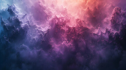 Obraz premium Purple and Pink Cosmic Nebula Abstract Background