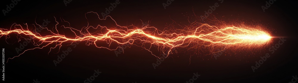 Poster dynamic electric bolt a stunning visual representation of energy and motion in digital art