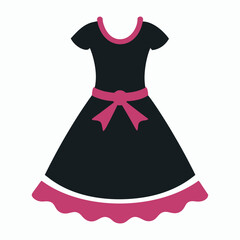 silhouette vector babydoll dress