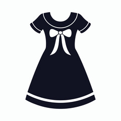 silhouette vector babydoll dress