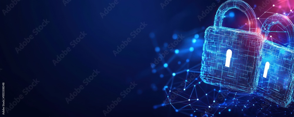 Leinwandbilder Exploring the future of cybersecurity the role of digital locks in protecting data integrity and privacy