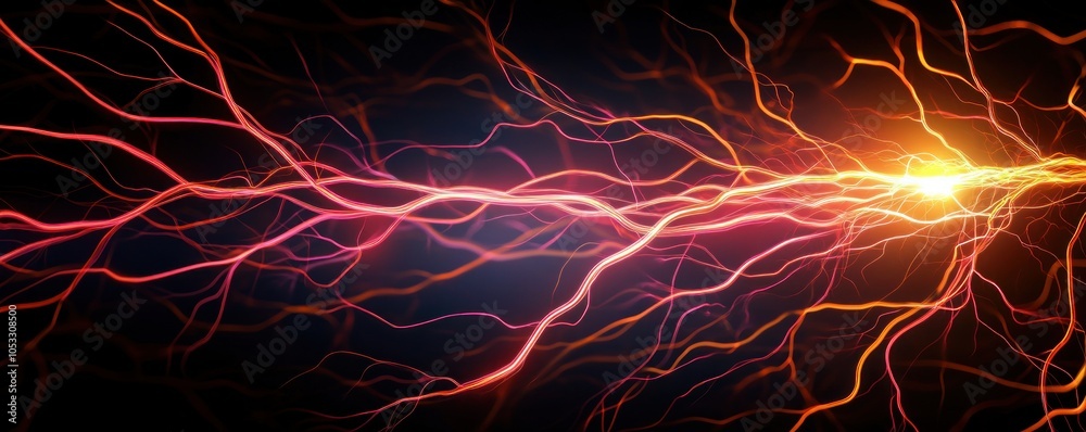 Aufkleber dynamic energy patterns exploring the mesmerizing dance of electric currents and light