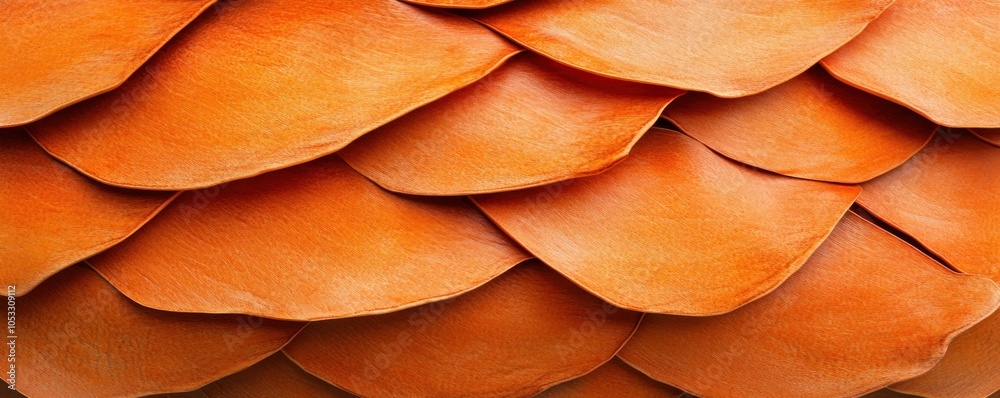 Aufkleber Textured orange leather pattern a close-up look at craftsmanship and design elements