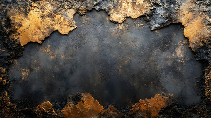 Black and Gold Abstract Background