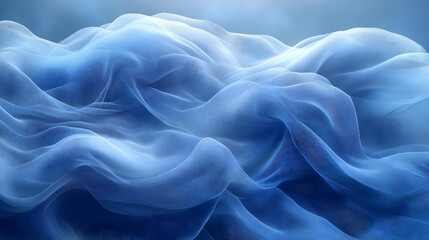 Fototapeta premium Abstract Blue Wavy Background