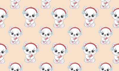 Christmas seamless patternPerfect for holiday-themed projects, gift wrapping paper, greeting cards, and seasonal digital designs.