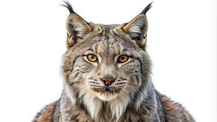 Canadian lynx cut out on transparent background PNG