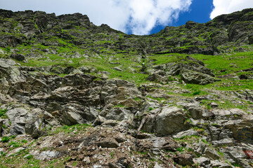 Gipfelregion des Moldoveanu - Transfogarascher Hochstraße, Făgăraș-Gebirge, Transsilvanische Alpen, Karpaten, Rumänien