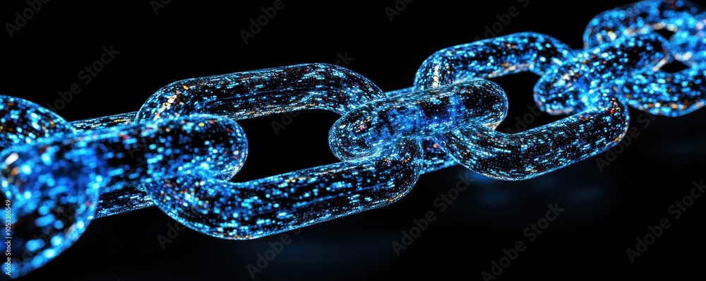 Aufkleber Exploring the connection the role of blockchain technology in modern digital interactions and secure data management
