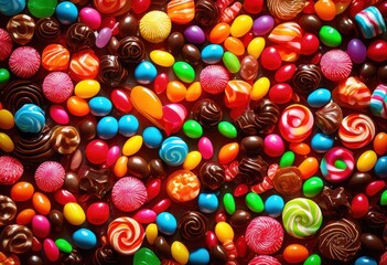 vivid close colorful confectionery candies featuring bright diverse eye catching patterns sweet visual treat, rainbow, lgbtq, lgbt, pride, love, equality