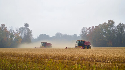 Obraz premium tractor in the field