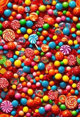 Fototapeta premium dynamic colorful candy explosion clean minimalist backdrop showcasing bright hues textures, rainbow, lgbtq, lgbt, pride, love, equality, vibrant, colors