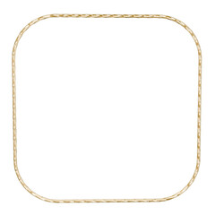 Twisted Golden Square Frame: A mesmerizing golden square frame with a twisted profile, perfect for adding a touch of intrigue to any project.