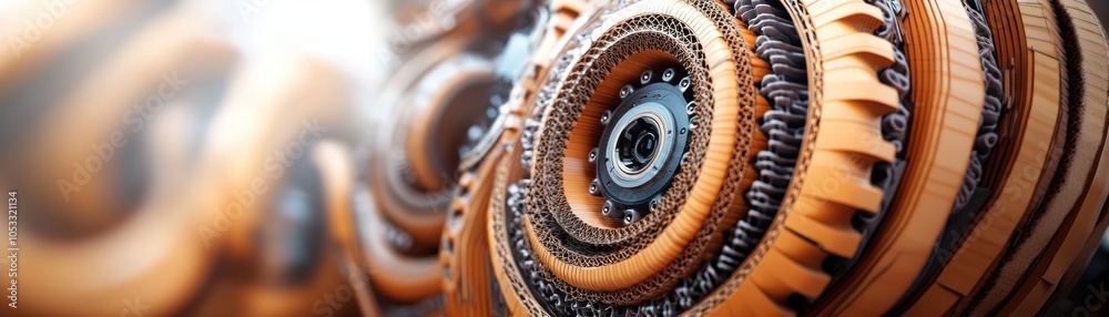 Aufkleber Intricate mechanisms a close-up exploration of advanced engineering and design elements in modern machinery