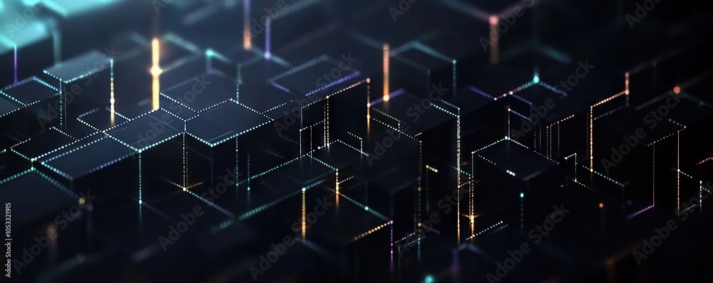 Sticker digital background, can be used in the description of network abilities, technological processes, di
