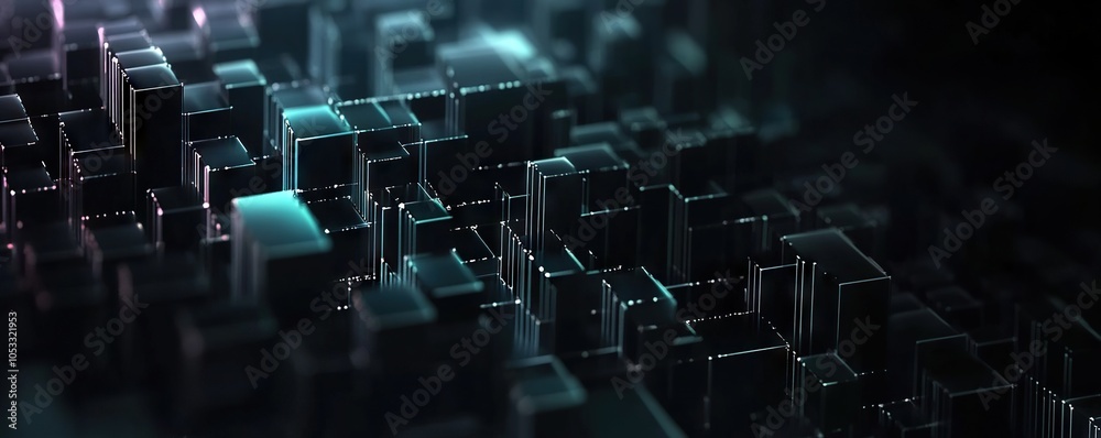 Canvas Prints digital background, can be used in the description of network abilities, technological processes, di