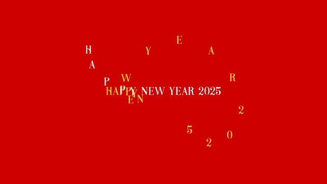2025 Happy New Year Animated Video
