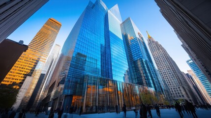 Obraz premium The Modern Glass Skyscraper