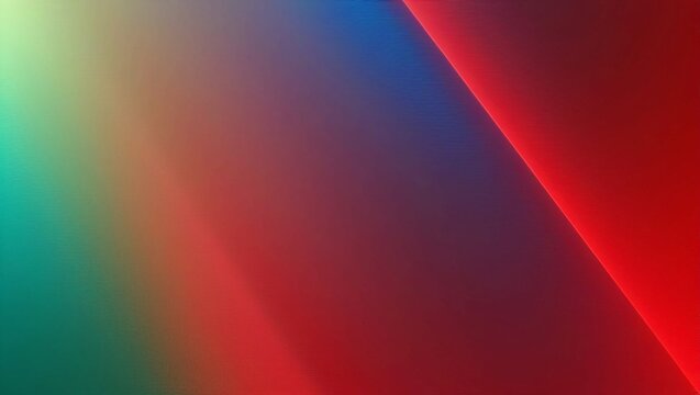  Bright Red and Blue Gradient with a Soft Fade into Green, Featuring a Rich, Unpixelated Texture Ideal for Futuristic and Abstract Design Projects