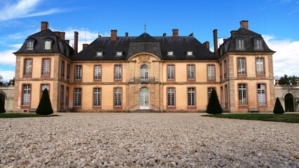 Château de la Motte Tilly du XVIIIe siècle style Louis XV dans l'Aube, région Grand Est france, europe