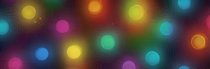 Fototapeta premium abstract background with colorful bokeh lights in black night backdrop