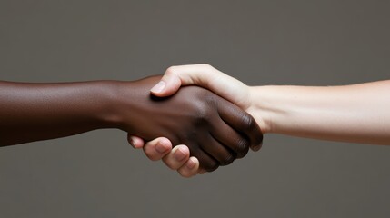 Cementing a partnership, two individuals seal the deal with confident handshake