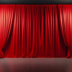 Fototapeta premium red theater curtain, curtain, movie theater, show, cinema, background.