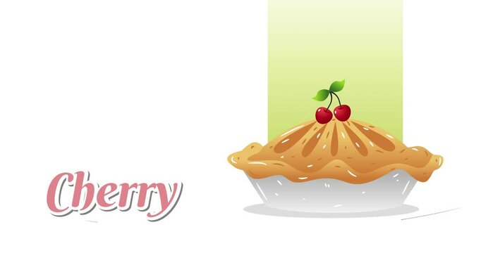 Cherry pie day motion video, ideal for Cherry pie day celebration