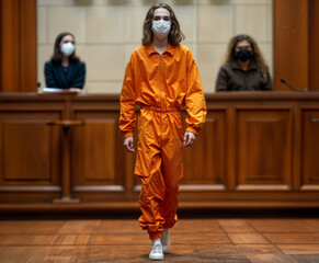 Judge leaving the courtroom