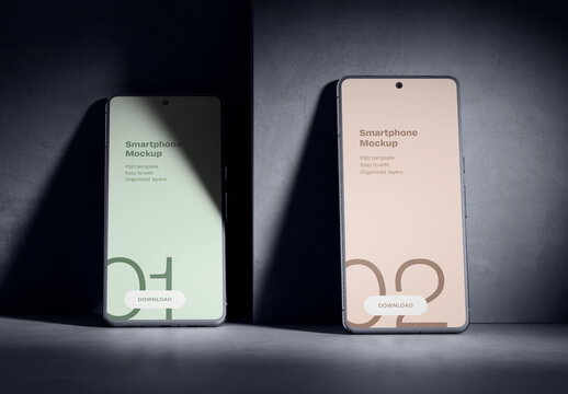 Realistic Smartphone Mockup for App UI and Mobile Design Presentation