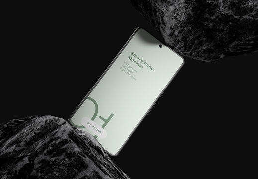Realistic Smartphone Mockup for App UI and Mobile Design Presentation