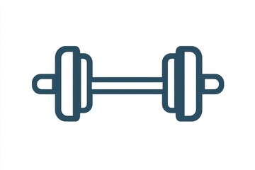 Line icon depicting fitness, ideal for modern designs in physical training and health.