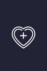 Fototapeta premium Line icon for health services, designed with a contemporary aesthetic.