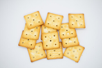 biscuits on a white background
