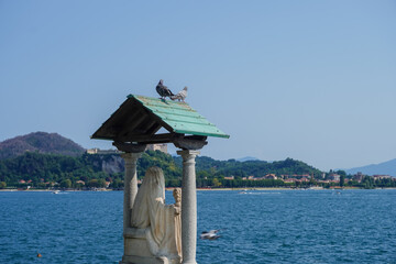 Coastal area in Italy during the summer