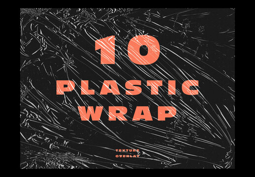 10 Plastic Cover Wrap Texture Overlay