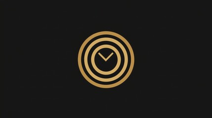 Target achievement symbol in a minimal glyph style icon.