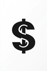 Obraz premium Dollar represented in an iconic glyph icon, designed for clear visual communication.