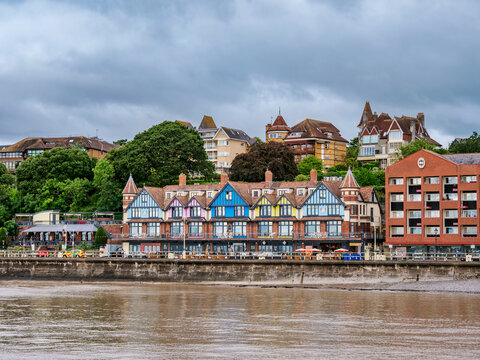 Architecture at the seafront, Penarth, Wales, United Kingdom