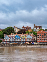 Obraz premium Architecture at the seafront, Penarth, Wales, United Kingdom