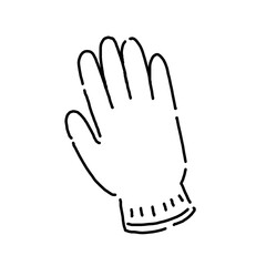 シンプル　軍手　手袋　イメージ　イラスト　素材