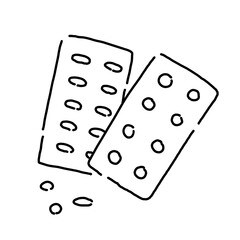 シンプル　薬　イメージ　イラスト　素材　錠剤