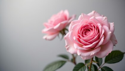 Fototapeta premium Elegance in bloom A single pink rose