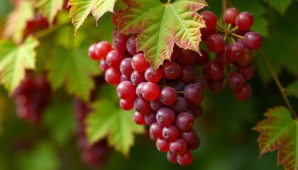 Fototapeta premium Vibrant red berries ready for harvest