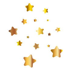 Golden shiny glitter. Decorative element for wedding or birthday invitations or banners