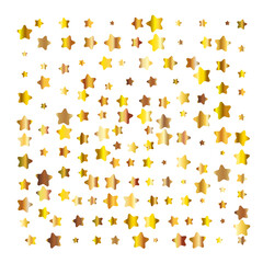 Golden shiny glitter. Decorative element for wedding or birthday invitations or banners